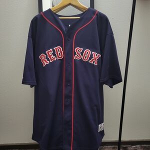 Majestic Men's Red Sox Navy MLB Ortiz 34 Jersey 3X